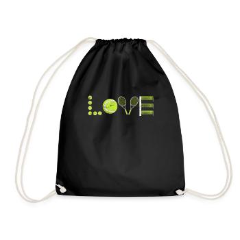 Tennis Love Tennis Player Tennis Club - Drawstring Bag - black - Front