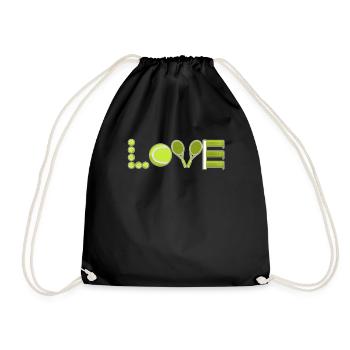 Tennis Love Tennis Player Tennis Club - Drawstring Bag - black - Front