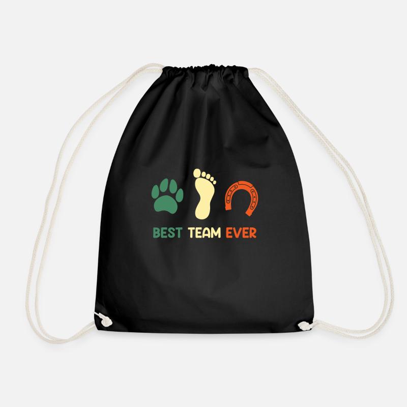 Meilleure équipe de cavaliers - Sac de sport léger - noir