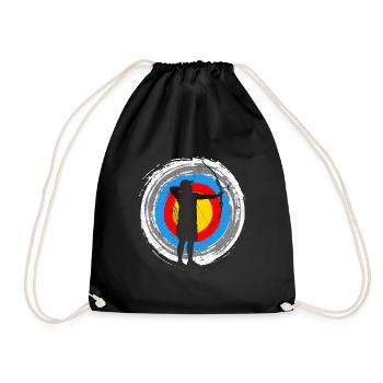 Tir à l’arc Cible Archer - Sac de sport léger - noir - Devant