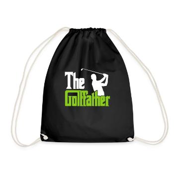 The Golffather Golfspieler Golfer - Drawstring Bag - black - Front