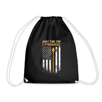 Just the Tip I promise USA Archer - Drawstring Bag - black - Front
