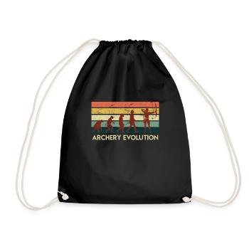 Archery Evolution Bogenschießen - Drawstring Bag - black - Front