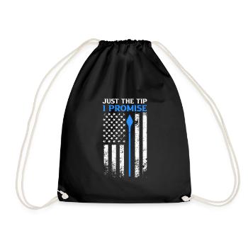 Just the Tip I promise USA Archer - Drawstring Bag - black - Front
