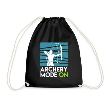 Mode tir à l’arc sur arc à poulies - Sac de sport léger - noir - Devant