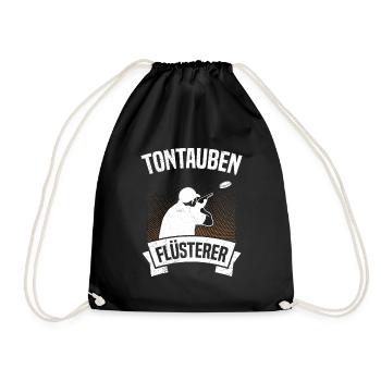 Tontauben Flüsterer - Turnbeutel - Schwarz - Vorne