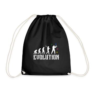 Paintballer Evolution Paintball - Turnbeutel - Schwarz - Vorne