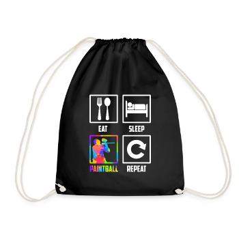 Manger Dormir Paintball Répéter Paintballer Paintball - Sac de sport léger - noir - Devant