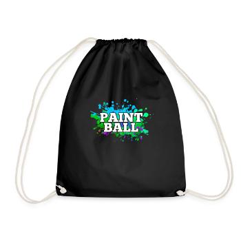 Paintball - Drawstring Bag - black - Front
