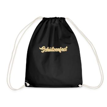 Schützenfest - Turnbeutel - Schwarz - Vorne