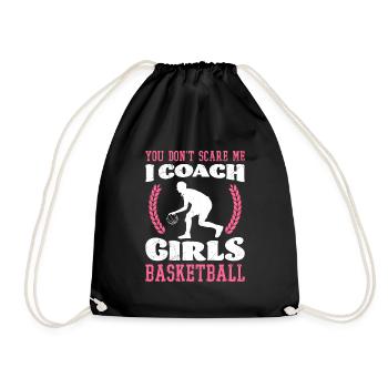 Basketball Girl Coach Frauen Basketball - Turnbeutel - Schwarz - Vorne