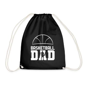 Basketball Dad - Drawstring Bag - black - Front