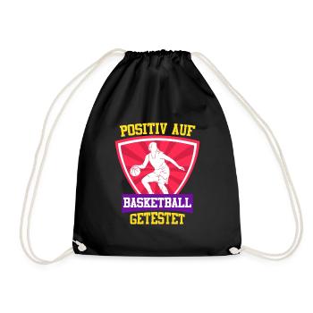 Tested Positive for Basketball Women's Basketball - Drawstring Bag - black - Front