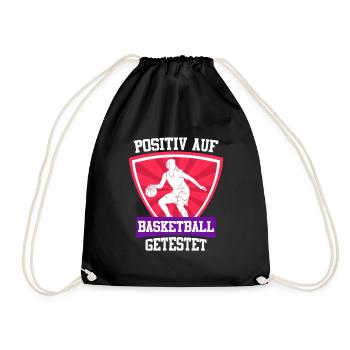 Tested Positive for Basketball Women's Basketball - Drawstring Bag - black - Front