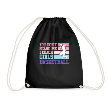 Entraîneur de basket-ball féminin - Sac de sport léger - noir - Devant
