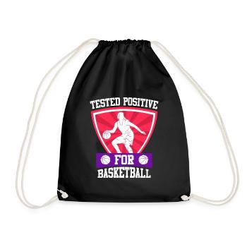 Tested Positive for Basketball Women's Basketball - Drawstring Bag - black - Front