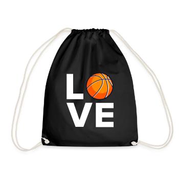 Basketball Love Basketball Players - Drawstring Bag - black - Front