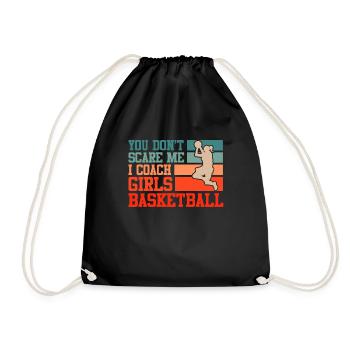 Entraîneur de basket-ball féminin - Sac de sport léger - noir - Devant