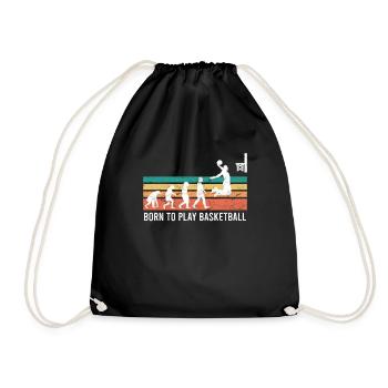 Né d’un joueur de basket-ball - Sac de sport léger - noir - Devant