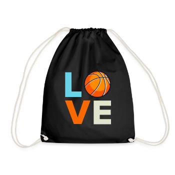 Basketball Love Basketball Players - Drawstring Bag - black - Front