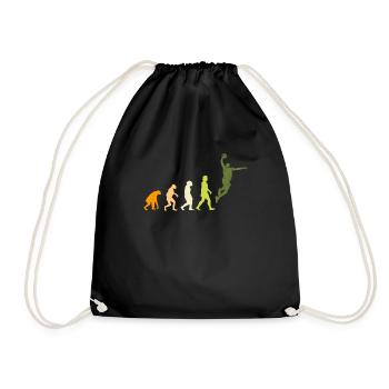 Basketball Evolution Basketball Player - Drawstring Bag - black - Front