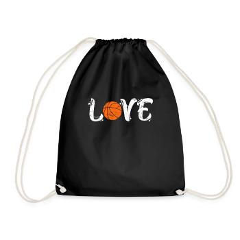 Basketball Love Basketball Player - Drawstring Bag - black - Front