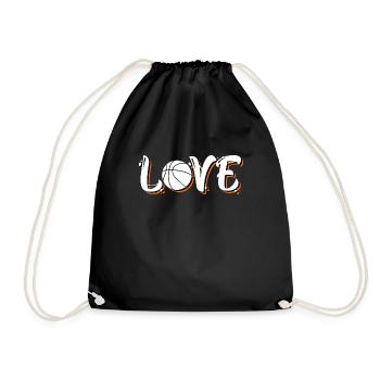 Basketball Love Basketball Player - Drawstring Bag - black - Front