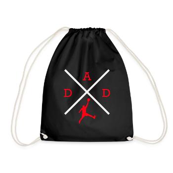 Basketball Dad Basketball Papa - Drawstring Bag - black - Front