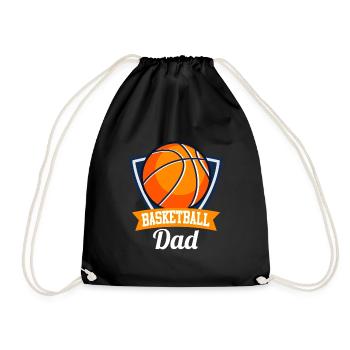 Basketball Dad - Drawstring Bag - black - Front