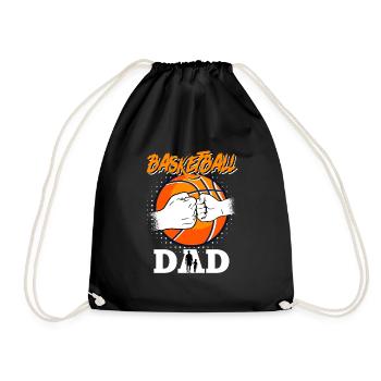 Basketball Dad - Drawstring Bag - black - Front