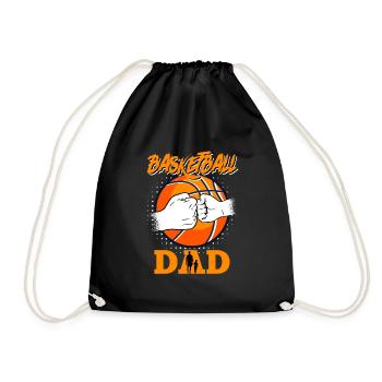 Basketball Dad - Drawstring Bag - black - Front
