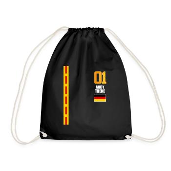 Sauftrikot Deutschland Andy Theke - Turnbeutel - Schwarz - Vorne
