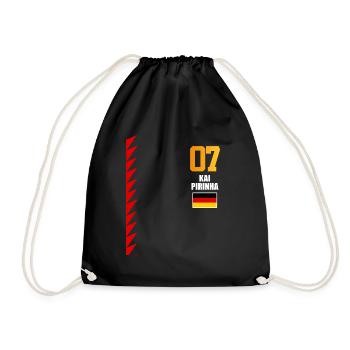 Sauftrikot Deutschland Kai Perniha - Turnbeutel - Schwarz - Vorne