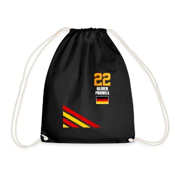 Sauftrikot Deutschland Oliver Promill - Turnbeutel - Schwarz - Vorne