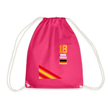 Sauftrikot Deutschland Mark Vodka - Turnbeutel - Fuchsia - Vorne