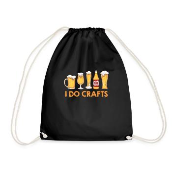 I do Crafts Craft Beer Brewer Craft Beer - Drawstring Bag - black - Front