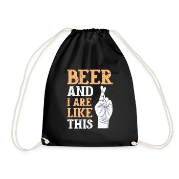 Bière et moi nous sommes tellement buveurs de bière hommes Malle - Sac de sport léger - noir - Devant