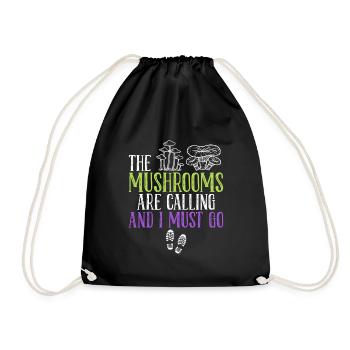 En appelant les champignons, je dois aller cueillir des champignons - Sac de sport léger - noir - Devant