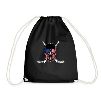 Joueurs de hockey sur glace hockey sur glace hockey usa - Sac de sport léger - noir - Devant