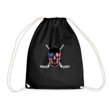 Joueurs de hockey sur glace hockey sur glace hockey usa - Sac de sport léger - noir - Devant