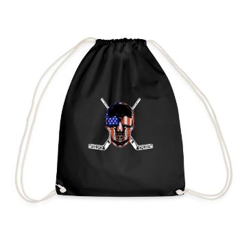 Joueurs de hockey sur glace hockey sur glace hockey usa - Sac de sport léger - noir - Devant