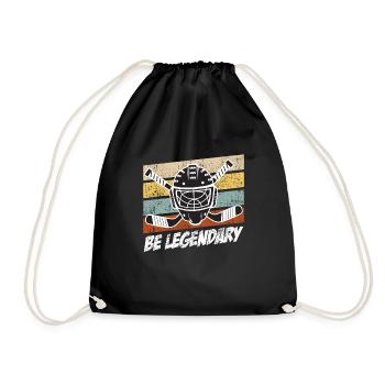 Be Legendary Hockey Ice Hockey - Drawstring Bag - black - Front