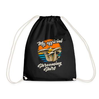 Cueilleur officiel de champignons de cueillette de champignons - Sac de sport léger - noir - Devant