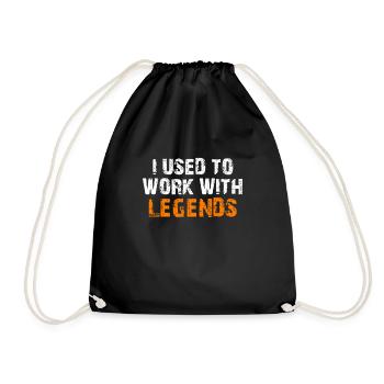 J’avais l’habitude de travailler avec des légendes - Sac de sport léger - noir - Devant