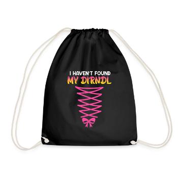 Mon dirndl levé i ned trouvé - Sac de sport léger - noir - Devant
