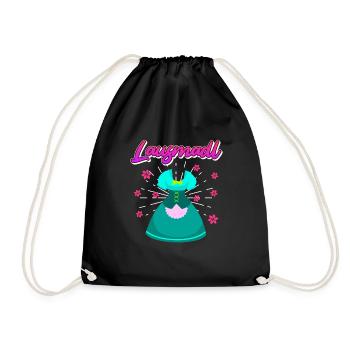 Dirndl Ersatz Lausmadl Damen Trachten - Turnbeutel - Schwarz - Vorne