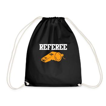 Arbitre sifflet arbitre - Sac de sport léger - noir - Devant