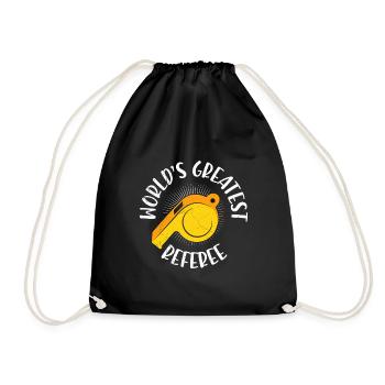 World's best referee - Drawstring Bag - black - Front