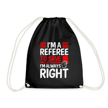 L’arbitre a toujours raison Shiri - Sac de sport léger - noir - Devant