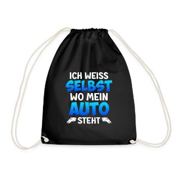 Je sais où se trouve ma voiture Schiri - Sac de sport léger - noir - Devant